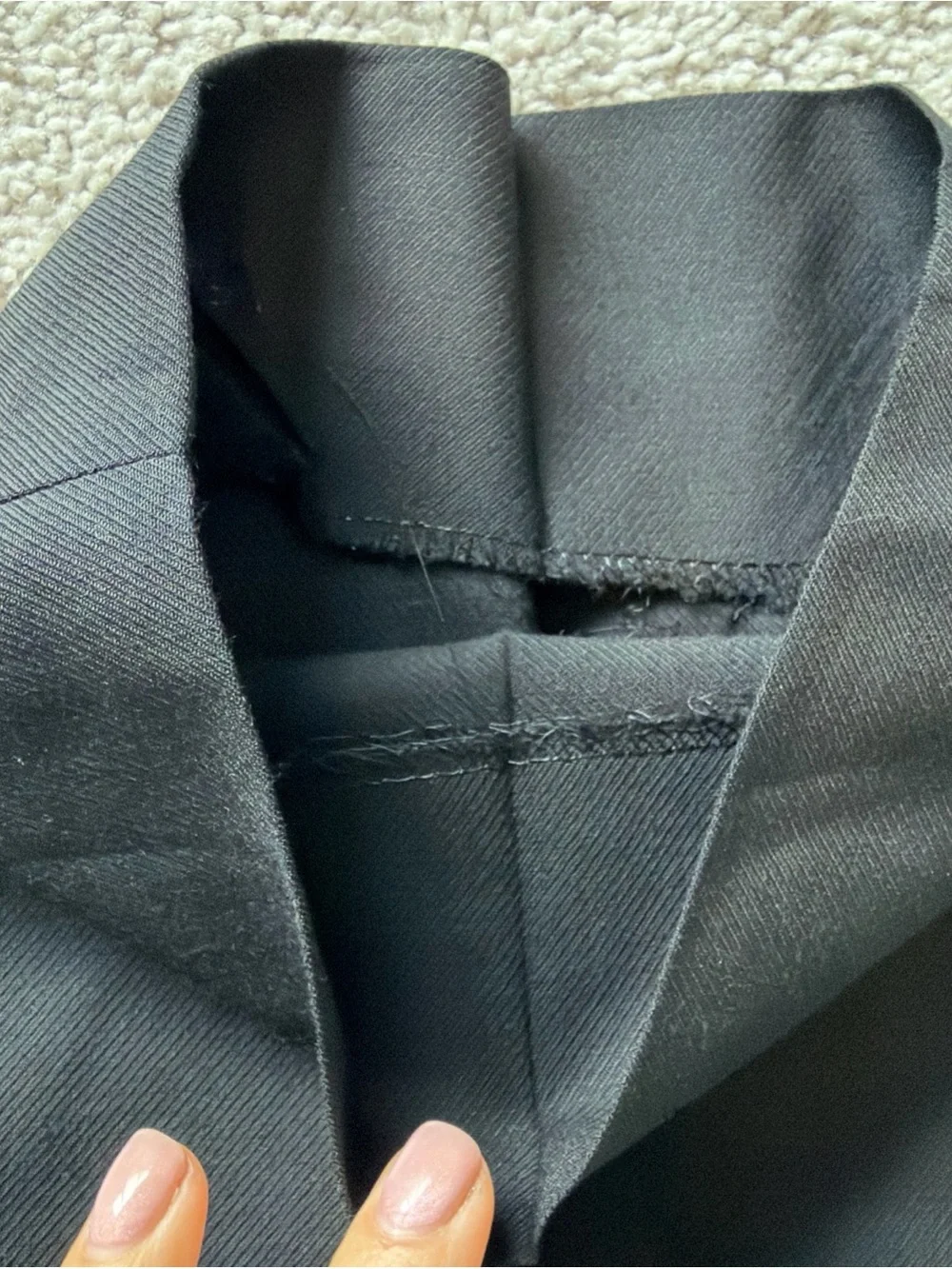 Vintage Armani Collezioni Dress Pants Black 36 Flat Front